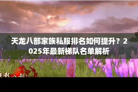 天龙八部家族私服排名如何提升?2025年最新梯队名单解析 天龙八部家族私服排名如何提升?2025年最新梯队名单解析
