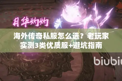 海外传奇私服怎么选？老玩家实测3类优质服+避坑指南