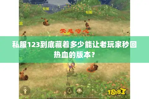 私服123到底藏着多少能让老玩家秒回热血的版本? 私服123到底藏着多少能让老玩家秒回热血的版本?