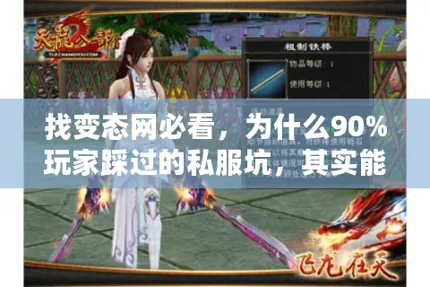 找变态网必看，为什么90%玩家踩过的私服坑，其实能靠这3个维度避开？