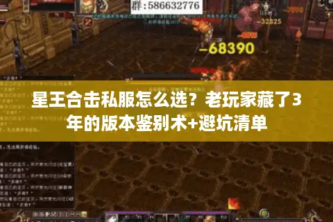 星王合击私服怎么选？老玩家藏了3年的版本鉴别术+避坑清单