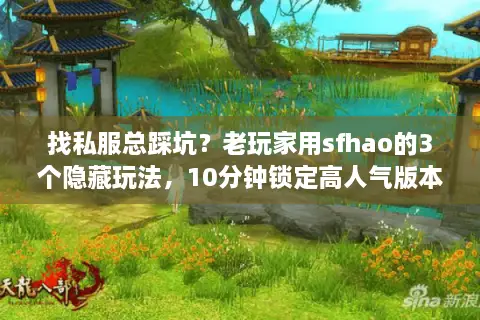 找私服总踩坑？老玩家用sfhao的3个隐藏玩法，10分钟锁定高人气版本