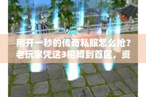 刚开一秒的传奇私服怎么抢？老玩家凭这3招蹲到首区，资源占比超80%