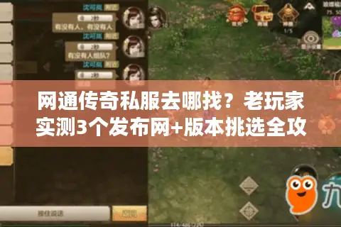 网通传奇私服去哪找？老玩家实测3个发布网+版本挑选全攻略