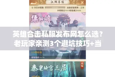 英雄合击私服发布网怎么选？老玩家亲测3个避坑技巧+当前热门版本推荐