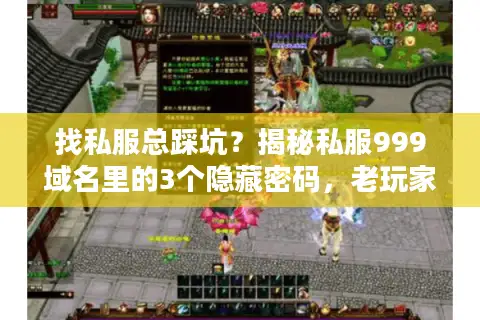 找私服总踩坑？揭秘私服999域名里的3个隐藏密码，老玩家都在偷偷用