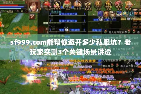 sf999.com能帮你避开多少私服坑？老玩家实测3个关键场景讲透