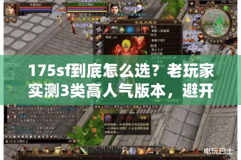 175sf到底怎么选?老玩家实测3类高人气版本,避开90%的坑 175sf到底怎么选?老玩家实测3类高人气版本,避开90%的坑