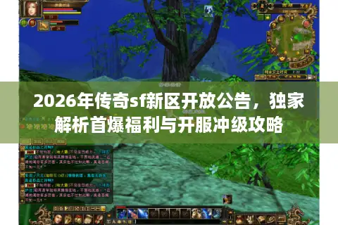 2026年传奇sf新区开放公告，独家解析首爆福利与开服冲级攻略
