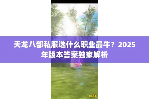 天龙八部私服选什么职业最牛?2025年版本答案独家解析 天龙八部私服选什么职业最牛?2025年版本答案独家解析