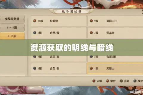 资源获取的明线与暗线