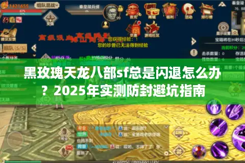 黑玫瑰天龙八部sf总是闪退怎么办？2025年实测防封避坑指南