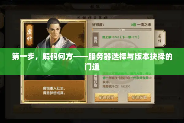 第一步,解码何方——服务器选择与版本抉择的门道 第一步,解码何方——服务器选择与版本抉择的门道