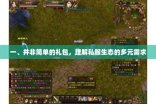 一、并非简单的礼包，理解私服生态的多元需求