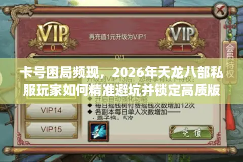 卡号困局频现，2026年天龙八部私服玩家如何精准避坑并锁定高质版本？