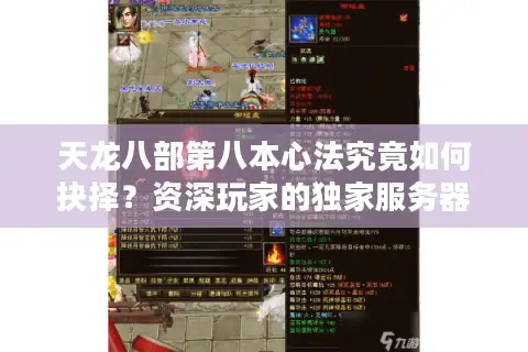 天龙八部第八本心法究竟如何抉择？资深玩家的独家服务器与资源适配指南