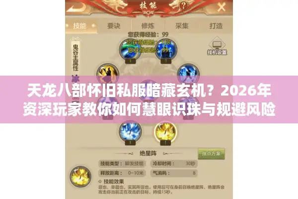 天龙八部怀旧私服暗藏玄机？2026年资深玩家教你如何慧眼识珠与规避风险