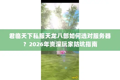 君临天下私服天龙八部如何选对服务器？2026年资深玩家防坑指南
