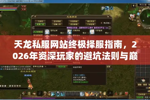 天龙私服网站终极择服指南，2026年资深玩家的避坑法则与巅峰体验秘籍