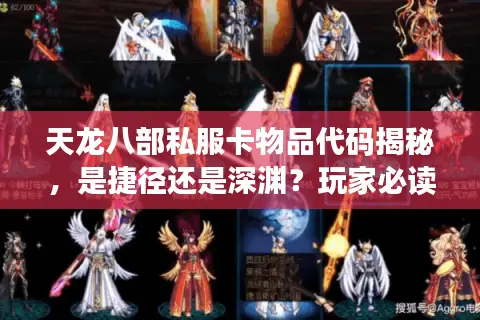 天龙八部私服卡物品代码揭秘，是捷径还是深渊？玩家必读的避坑实战手册
