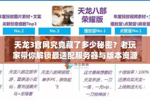 天龙3官网究竟藏了多少秘密？老玩家带你解锁最适配服务器与版本资源