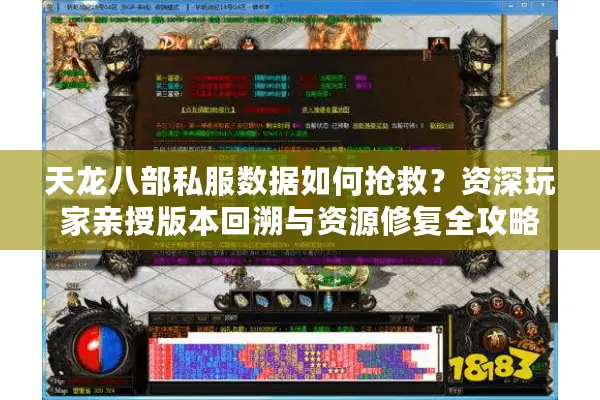 天龙八部私服数据如何抢救？资深玩家亲授版本回溯与资源修复全攻略