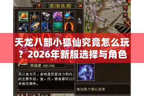 天龙八部小狐仙究竟怎么玩？2026年新服选择与角色速成终极门道