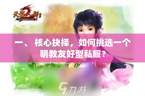 一、 核心抉择，如何挑选一个明教友好型私服？