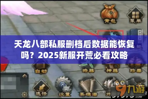 天龙八部私服删档后数据能恢复吗？2025新服开荒必看攻略