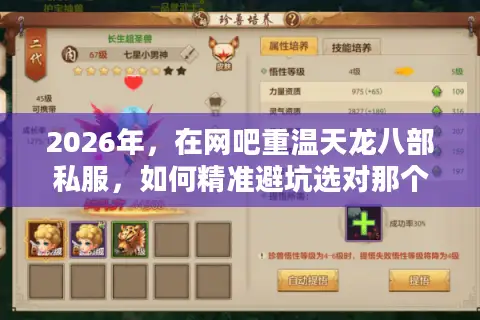 2026年，在网吧重温天龙八部私服，如何精准避坑选对那个传说中的版本？