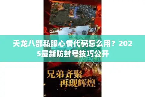 天龙八部私服心情代码怎么用?2025最新防封号技巧公开 天龙八部私服心情代码怎么用?2025最新防封号技巧公开