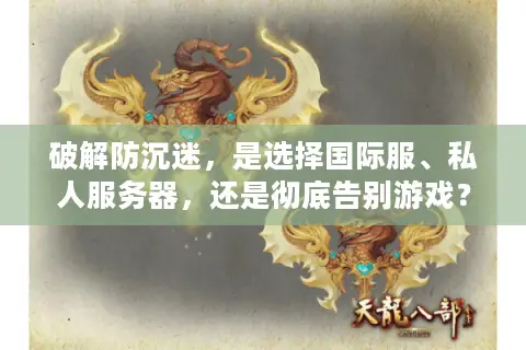 破解防沉迷，是选择国际服、私人服务器，还是彻底告别游戏？