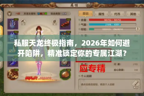 私服天龙终极指南，2026年如何避开陷阱，精准锁定你的专属江湖？