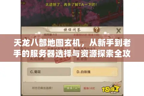 天龙八部地图玄机，从新手到老手的服务器选择与资源探索全攻略