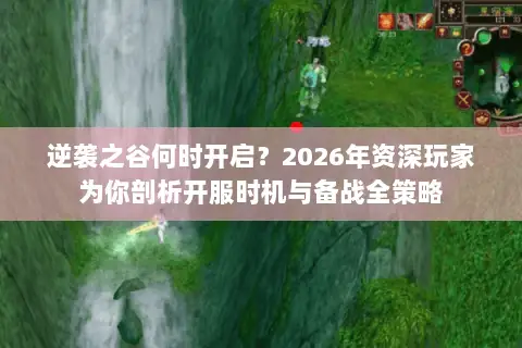 逆袭之谷何时开启？2026年资深玩家为你剖析开服时机与备战全策略