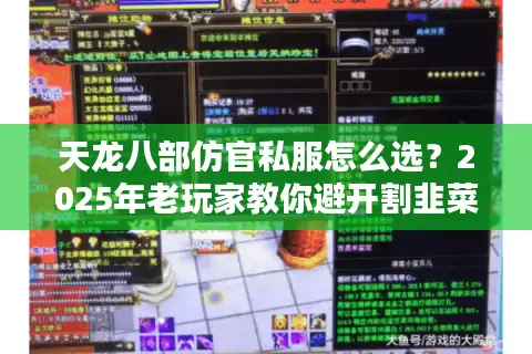 天龙八部仿官私服怎么选?2025年老玩家教你避开割韭菜陷阱 天龙八部仿官私服怎么选?2025年老玩家教你避开割韭菜陷阱