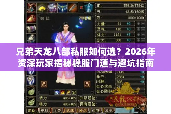 兄弟天龙八部私服如何选？2026年资深玩家揭秘稳服门道与避坑指南