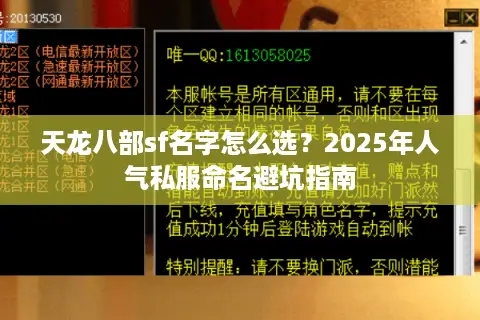 天龙八部sf名字怎么选？2025年人气私服命名避坑指南