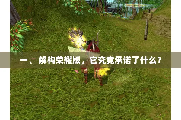 一、 解构荣耀版，它究竟承诺了什么？