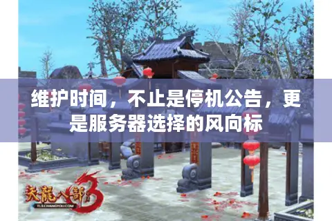 维护时间，不止是停机公告，更是服务器选择的风向标