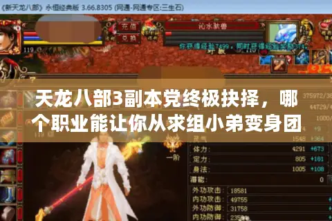 天龙八部3副本党终极抉择，哪个职业能让你从求组小弟变身团队核心？