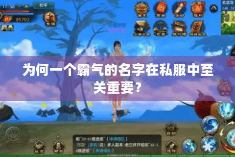 为何一个霸气的名字在私服中至关重要？