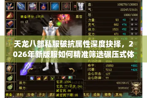 天龙八部私服破抗属性深度抉择，2026年新版服如何精准筛选碾压式体验？