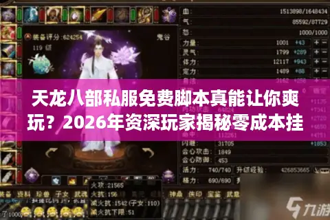 天龙八部私服免费脚本真能让你爽玩？2026年资深玩家揭秘零成本挂机门道