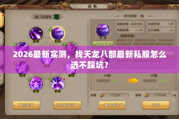 2026最新实测，找天龙八部最新私服怎么选不踩坑？
