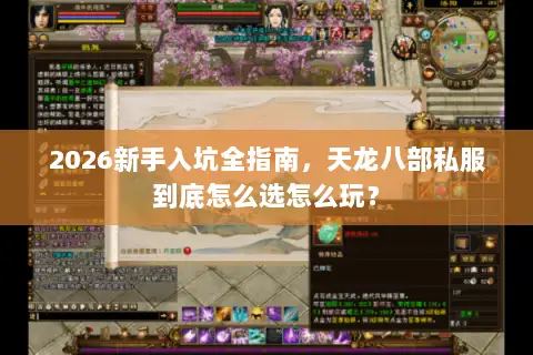2026新手入坑全指南，天龙八部私服到底怎么选怎么玩？