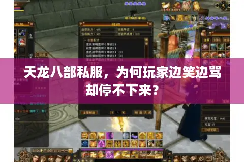 天龙八部私服，为何玩家边笑边骂却停不下来？