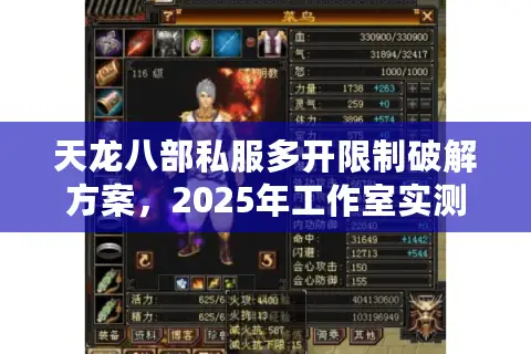 天龙八部私服多开限制破解方案，2025年工作室实测三大技巧