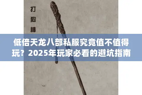 低倍天龙八部私服究竟值不值得玩？2025年玩家必看的避坑指南