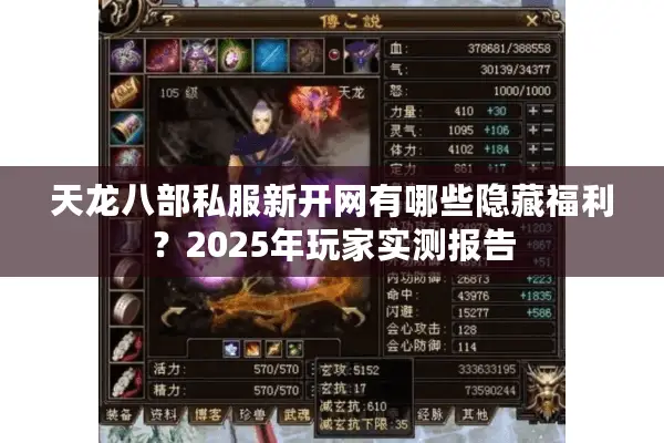 天龙八部私服新开网有哪些隐藏福利？2025年玩家实测报告